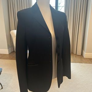 Dolce and Gabbana black blazer with black velvet trim